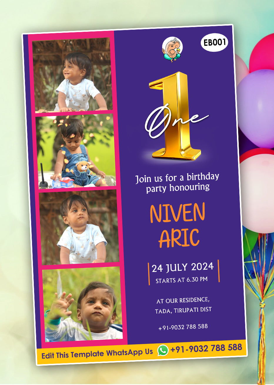 Fluttering garden Birthday Invitation Template Greetings Island