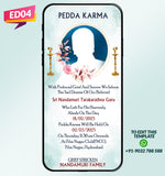 Elegant Digital Death Ceremony Invitation Card