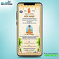 Telugu traditional upanayan card with photo