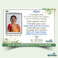 Telugu Niryanam Invitation Card Template with Photo - D42