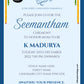 Digital Baby Shower Ceremony Invitation Of South Indian Family In English Language With Indian