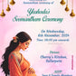 Seemantham Invitation Card with Cartoon Caricature - ES002