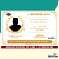 Shraddanjali Invitation Card with Golden Text in English - ED12