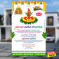 Beautiful house warming invitation in pastel